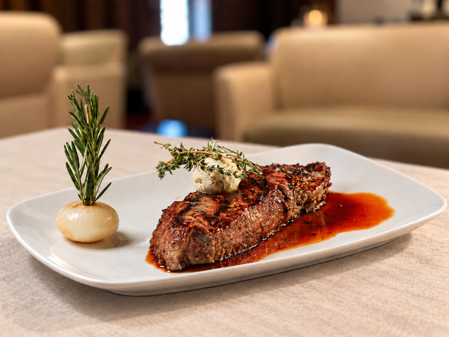 Brandt 14-ounce Aged New York Sirloin.