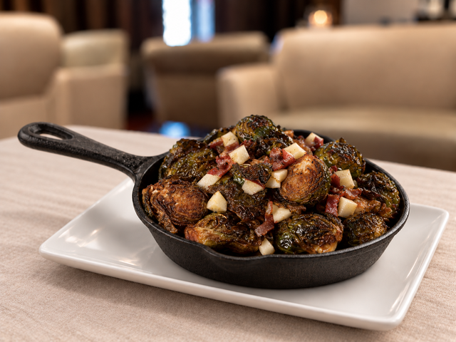 Crispy Brussels Sprouts.