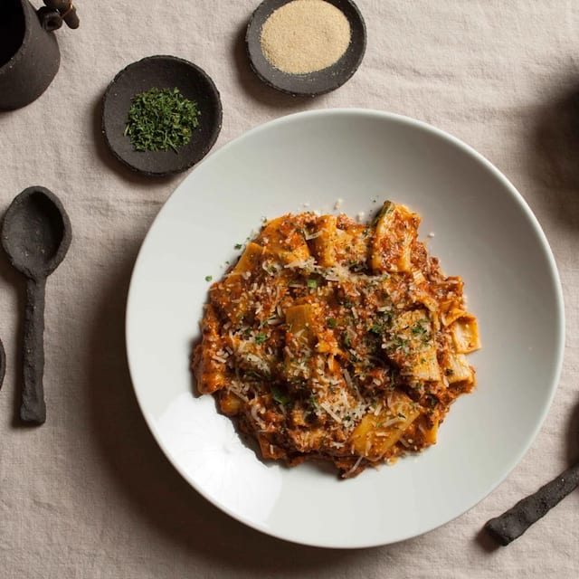 Tray of Rigatoni.
