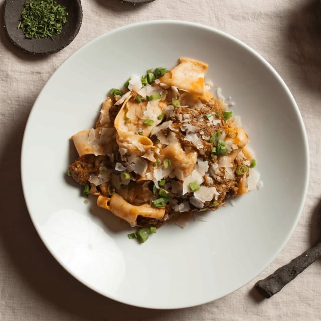 Tray of Pappardelle.
