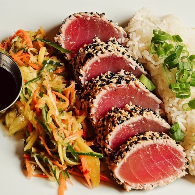 Yellowfin Tuna Sashimi.